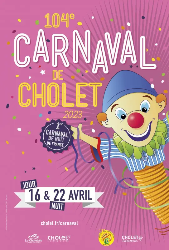 Affiche du carnaval de cholet en 2023