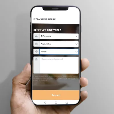 R&eacute;server en ligne une table au restaurant Pizza St Pierre &agrave; Cholet
